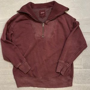 Aerie Quarter Zip Sweatshirt - XS
